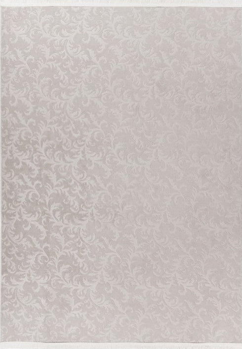 Damla 211 Grey - Grey 3D Washable Rug, full view