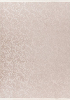 Damla 211 Light Taupe - Washable Floral Rug