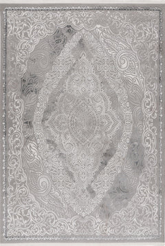 Elif 404 Silver - Transitional Grey Rug