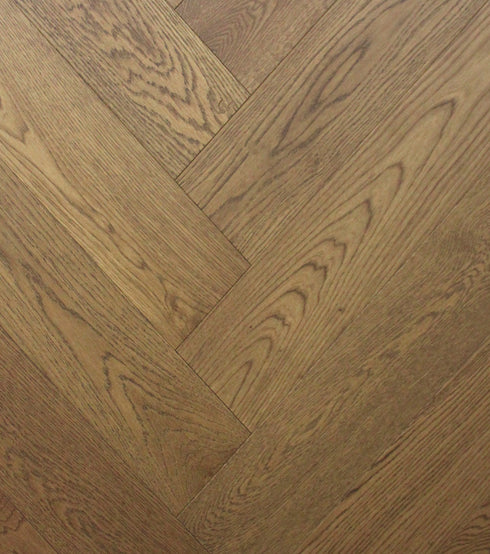 Swish Oak Natura Herringbone Fiano Brown rich caramel brown engineered oak herringbone flooring swatch