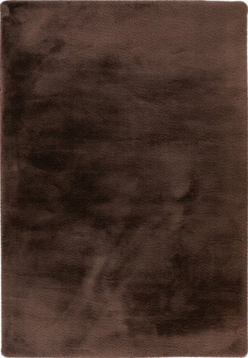 Heaven 800 Dark Taupe Super Soft Fluffy Rug, full view