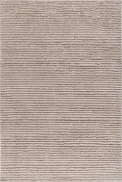 Lotus 303 - Beige Textured Area Rug with Subtle Horizontal Stripe Pattern