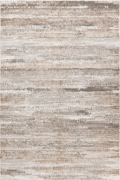 Milas 205 Silver Beige - Beige Brown Textured Rug