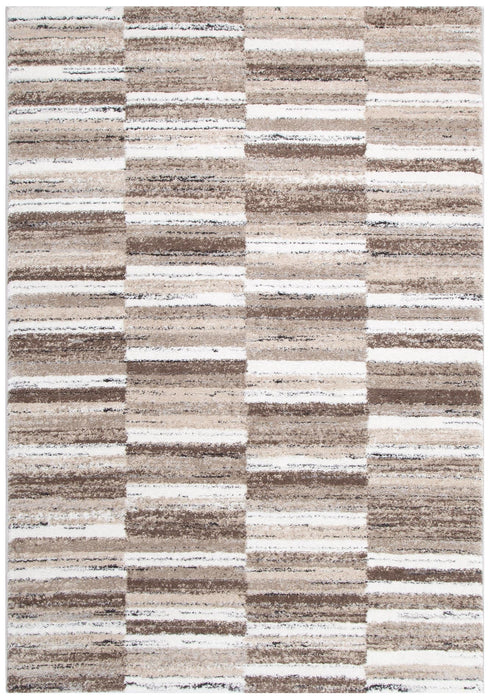 Nola Shapes Beige Brown Rug - N002 - Adore Rugs & Flooring