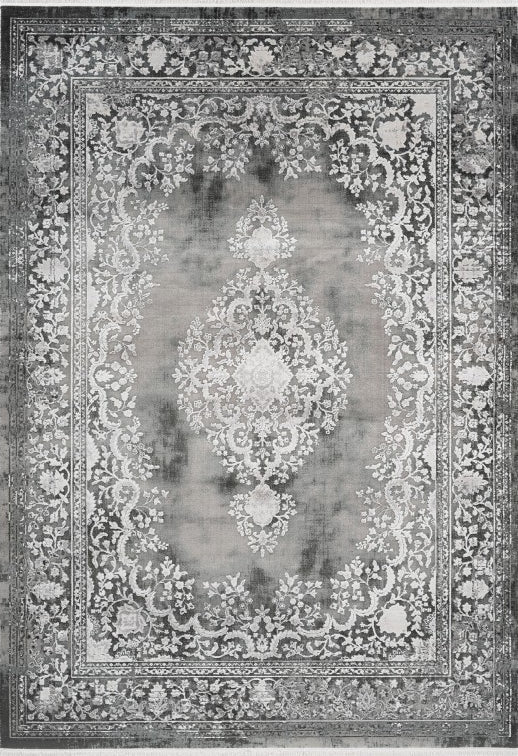 Pierre Cardin - Orsay 701 High Quality Silver Rug with Centre Medallion