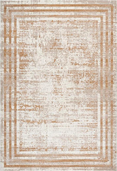 Pierre Cardin - Paris 502 Beige Faded Rug With Borders