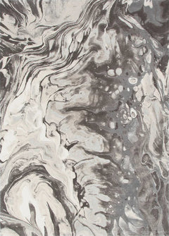 Rue 001 Vison Grey Abstract Rug