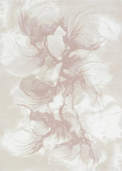 Rue 003 Pink Abstract Floral Rug