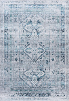 Soho 402 Silver Aqua Blue Transitional Rug