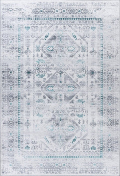 Soho 402 Silver Transitional Machine Washable Rug
