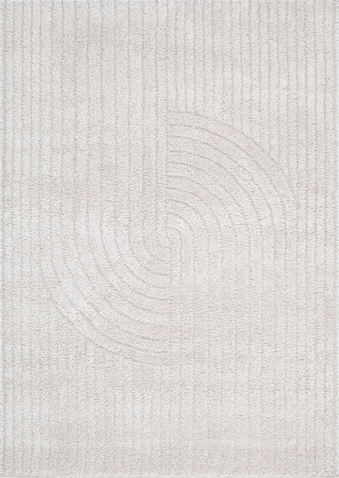 Atlanta Dior Beige Shag Rug, full view