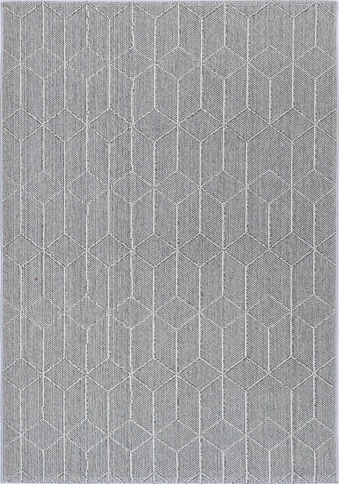Vanuatu Totori Ash Geometric Flatweave Outdoor Rug - Adore Rugs & Flooring
