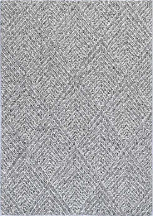 Vanuatu Menapi Ash Geometric Flatweave Outdoor Rug - Adore Rugs & Flooring