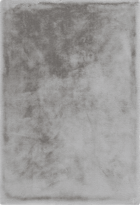 Heaven 800 Silver Grey Super Soft Fluffy Rug, full view