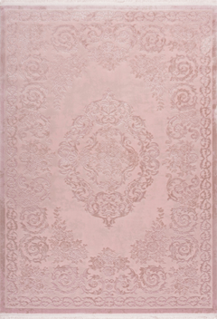 Pierre Cardin - Vendome 700 Luxury Acrylic Pink Rug with Centre Medallion
