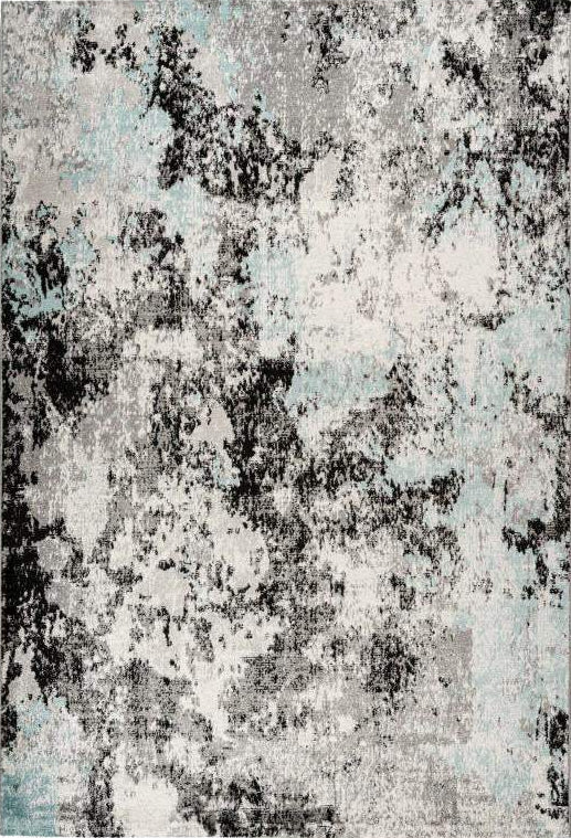 Funky 302 Blue Modern Artistic Rug
