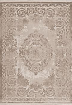 Pierre Cardin - Vendome 700 Luxury Acrylic Beige Rug with Centre Medallion
