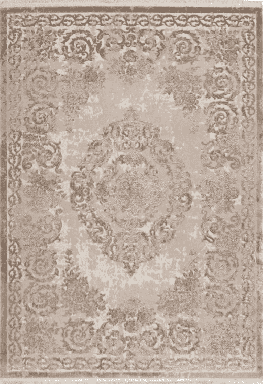Pierre Cardin - Vendome 700 Luxury Acrylic Beige Rug with Centre Medallion