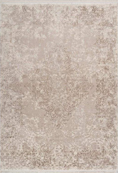 Pierre Cardin - Vendome 702 Luxury Acrylic Beige Rug with Centre Medallion