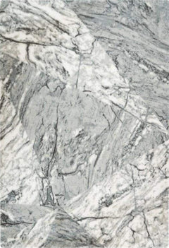 Marble 700 Silver Super Soft High Quality Fluffy Rug