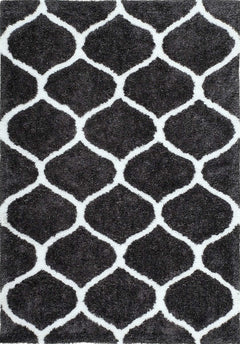Grace 802 Graphite Moroccan Style Shaggy Rug