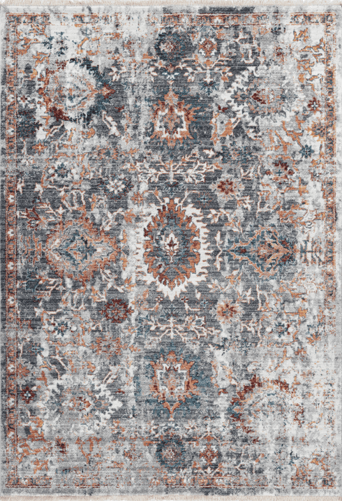 Medellin 403 Multi Colour Faded Rug, full view