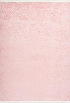 Peri 100 Powder Pink Floral Machine Washable Rug