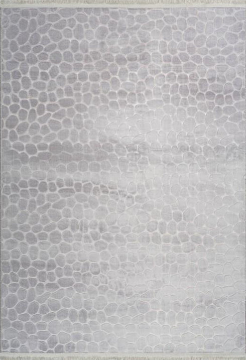 Peri 110 Light Grey Machine Washable Rug, full view