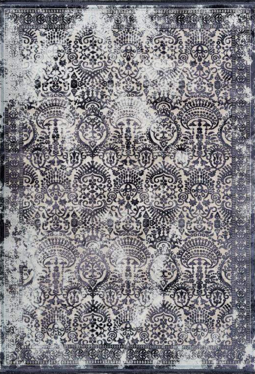 Pierre Cardin - Elysee 900 Blue Silver Faded Rug