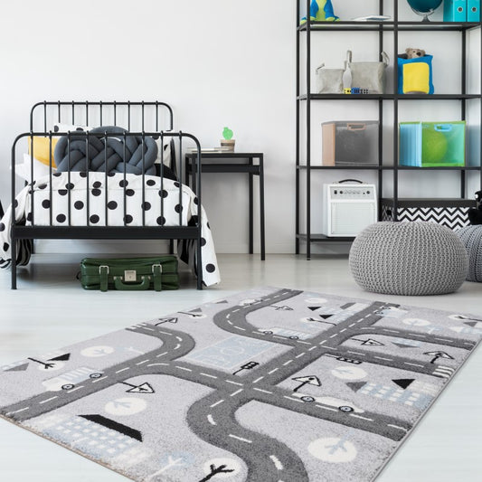 Grey Childrens Play Rug - ADORE RUGS and FLOORING