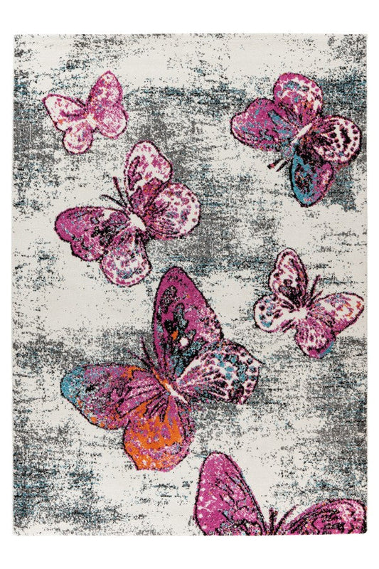 Pink Butterfly Rug - ADORE RUGS and FLOORING