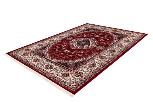 Hayat 301 Red Traditional Rug with Medallion - Red Traditional Floral Rug - ADORE RUGS and FLOORING