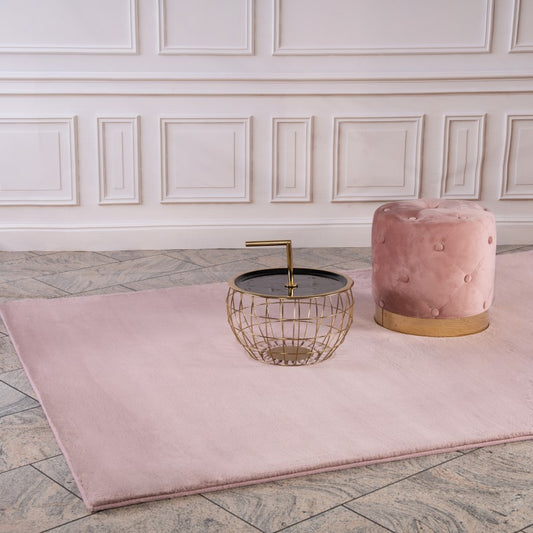Pink Faux Fur Rug - ADORE RUGS and FLOORING