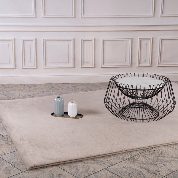 Paradise 400 Taupe Super Soft Fluffy Rug, second photo