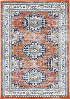 Desire Rust Multi Traditional Rug