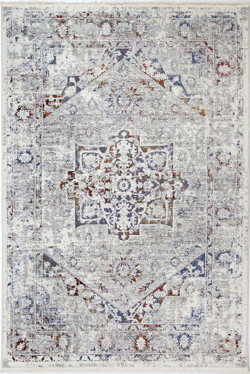 London Classic Vintage Grey Multi Rug - ADORE RUGS and FLOORING
