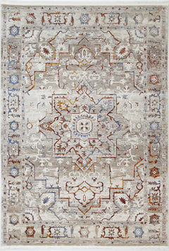 London Medallion Beige Multi Rug