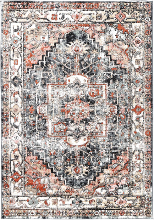 Statement Traditional Charcoal Rug - ADORE RUGS and FLOORING