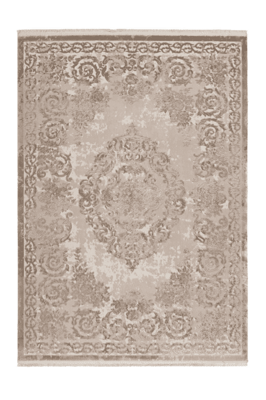 Pierre Cardin - Vendome 700 Luxury Acrylic Beige Rug with Centre Medallion - ADORE RUGS and FLOORING