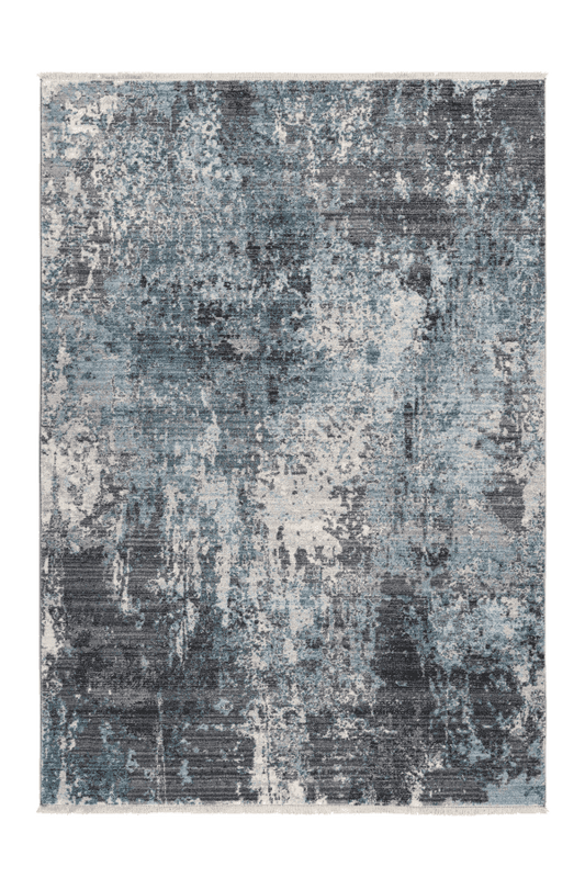 Medellin 400 Modern Abstract Silver-Blue Rug - ADORE RUGS and FLOORING