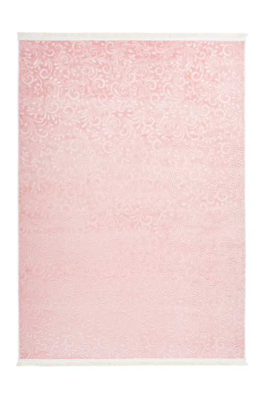 Peri 100 powder pink Floral Machine Washable Rug - ADORE RUGS and FLOORING
