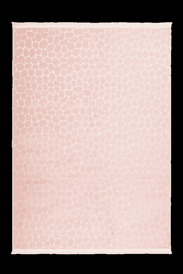 Machine Washable Pink Rug with Cobblestone Design – Adore Rugs & Flooring